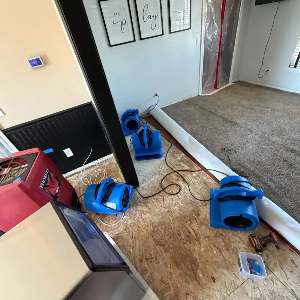 IICRC certified drying setup in Franklin County, IN