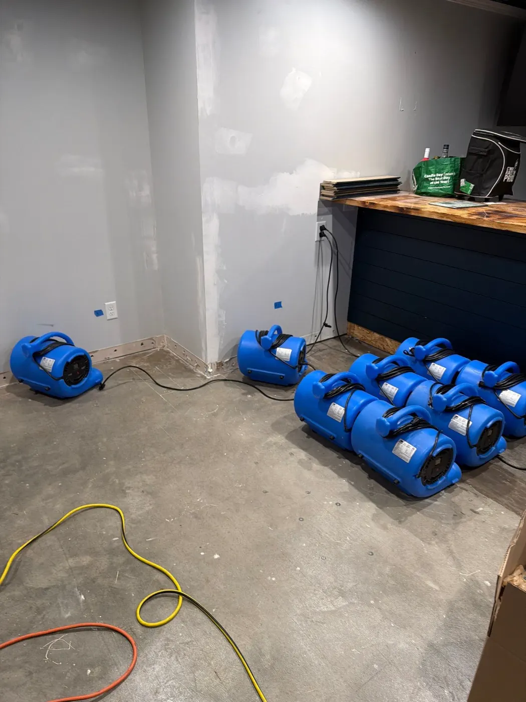 IICRC certified drying setup in Franklin County, IN
